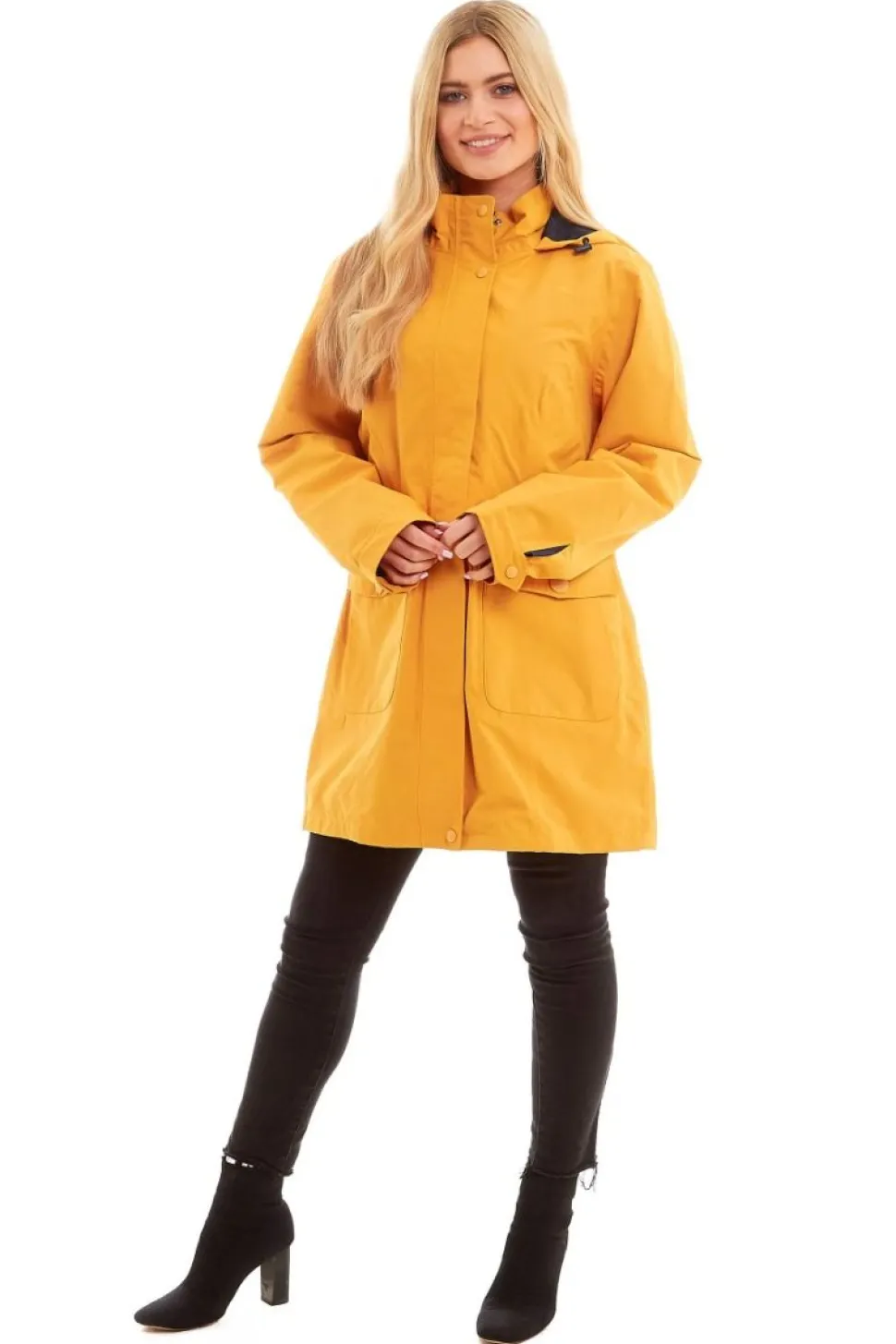 Women's Waterproof Jacket Damaris Mustard