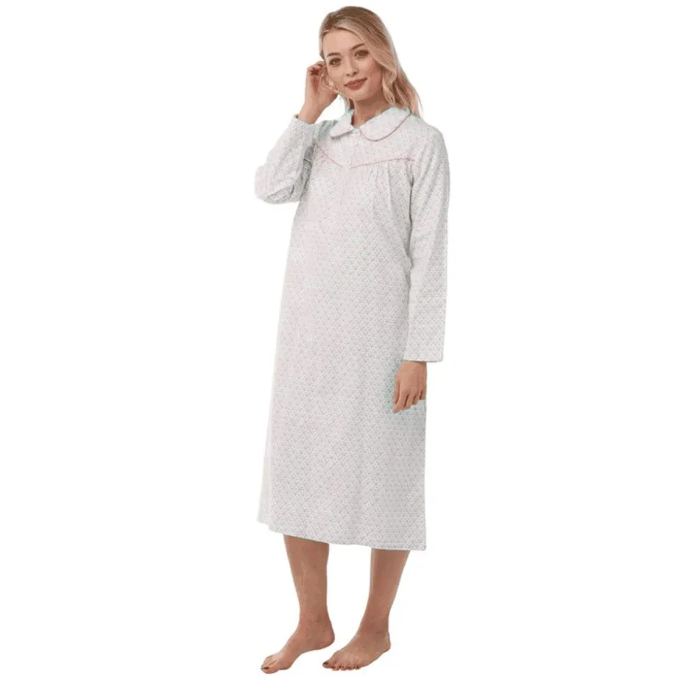 Women's Wincey 100% Cotton Nightdress Pink