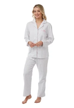 Women's Wincey 100% Cotton Pyjama's Pink