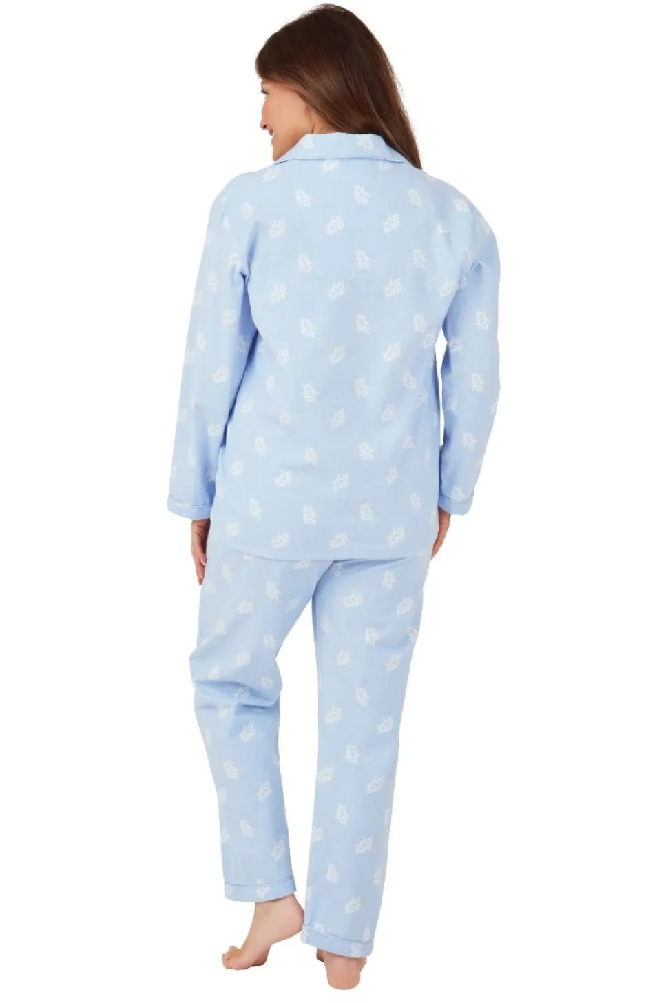 Women's Wincy Blue Pyjamas 100% Cotton