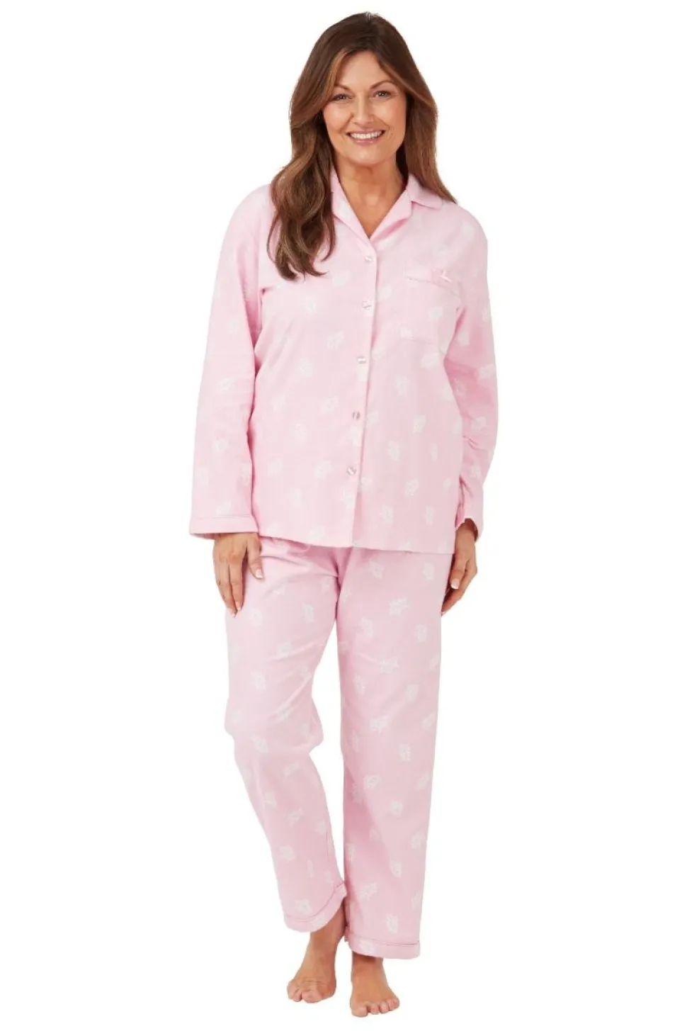Women's Wincy Pink Pyjamas 100% Cotton