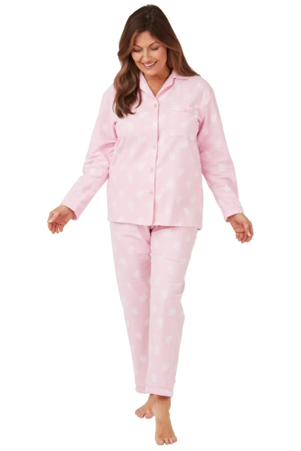 Women's Wincy Pink Pyjamas 100% Cotton