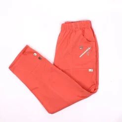Womens Zip Crop Trousers Orange