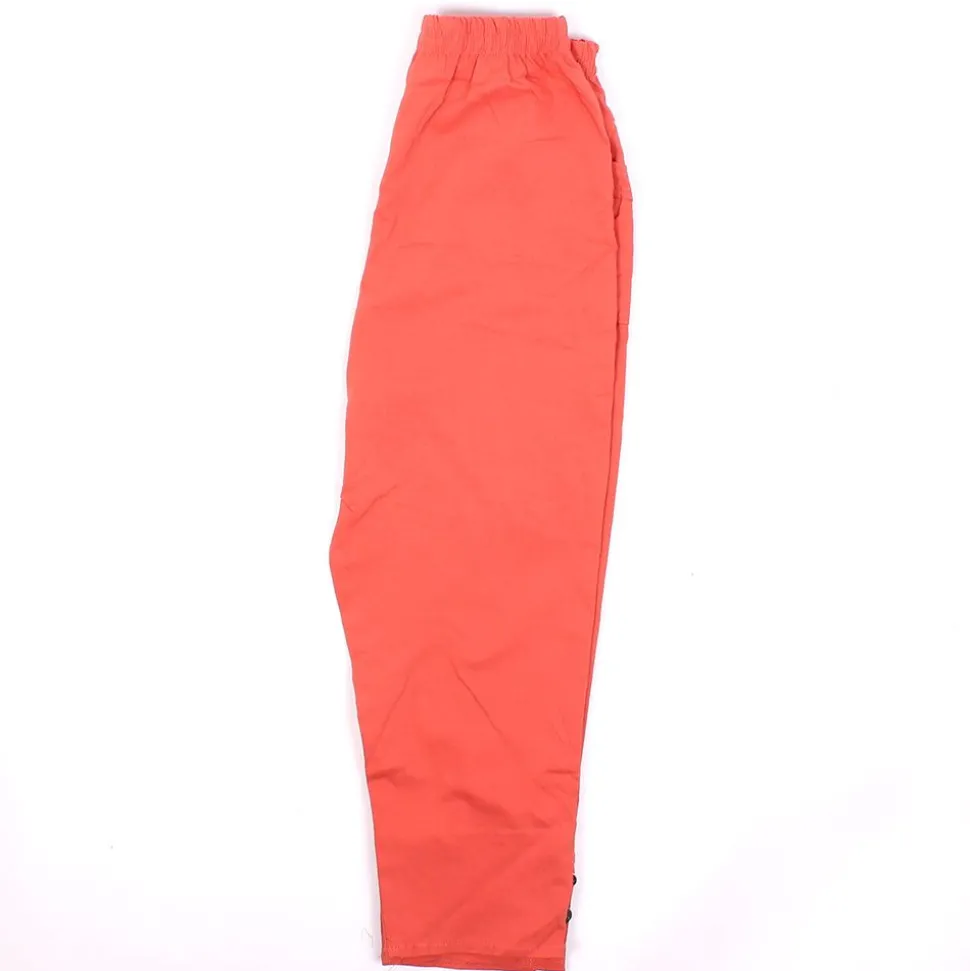 Womens Zip Crop Trousers Orange