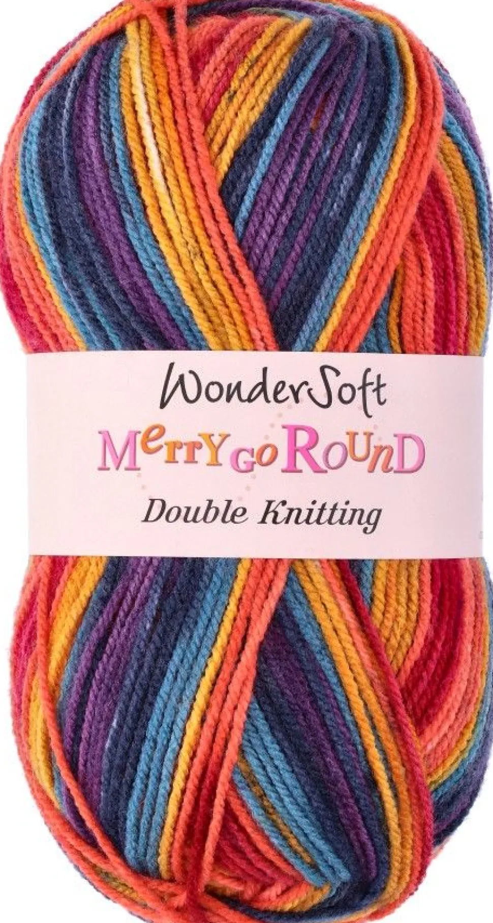 Wondersoft Merry Go Round DK Yarn 3153 Dark Rainbow 100gm