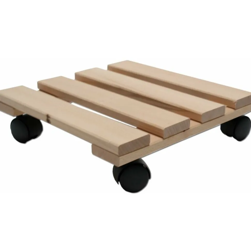 Wooden Planter Trolley 30x30cm