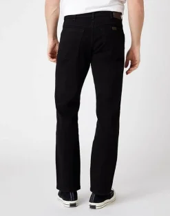 Wrangler Men's Stretch Regular Fit Black Jeans