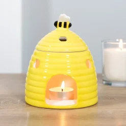 Yellow Beehive Ceramic Oil Burner