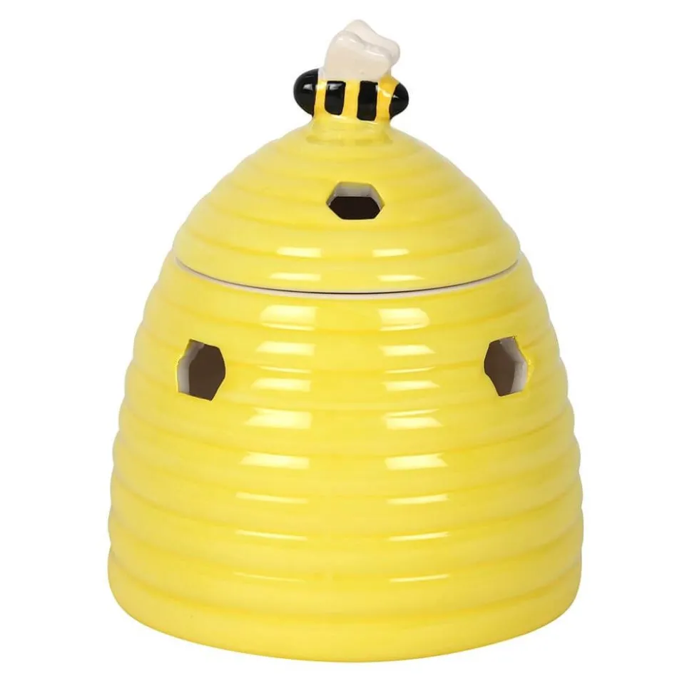Yellow Beehive Ceramic Oil Burner