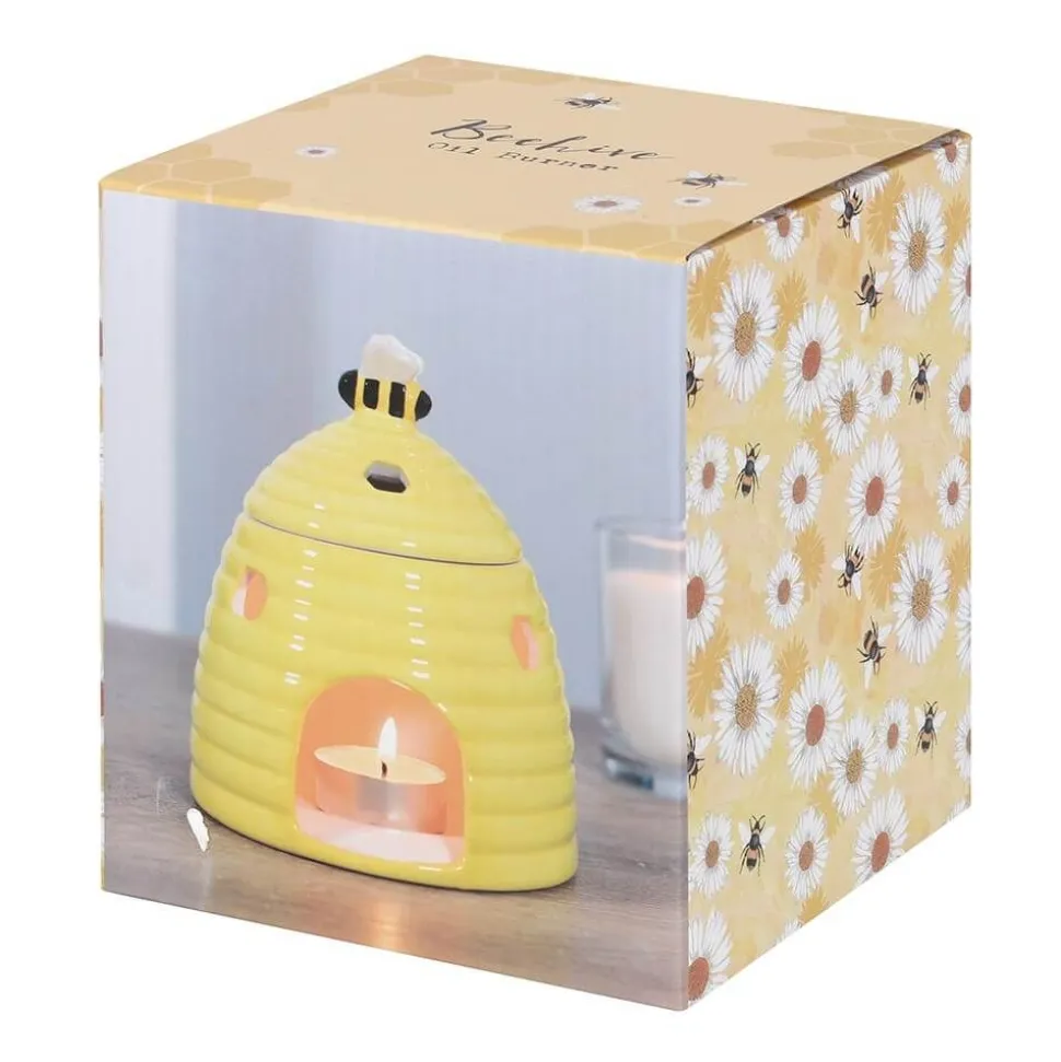 Yellow Beehive Ceramic Oil Burner