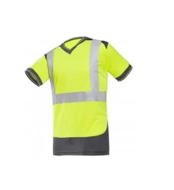 Yellow Hi-Viz V-Neck T-Shirt