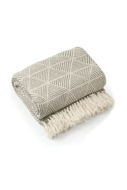 Zahra Recycled Cotton Throw Natural