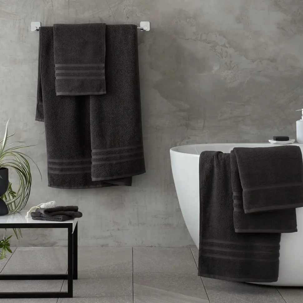 Zero Twist 6 Piece Towel Bale Charcoal by Catherine Lansfield